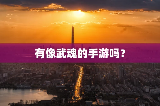 有像武魂的手游吗？
