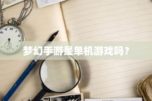 梦幻手游是单机游戏吗？