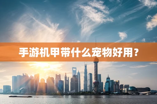 手游机甲带什么宠物好用？