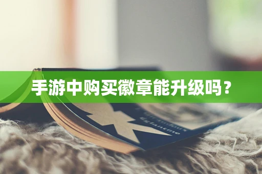 手游中购买徽章能升级吗？