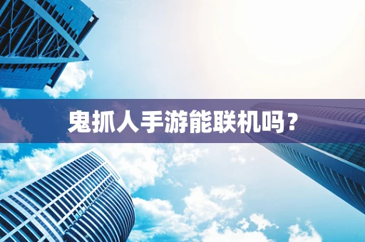 鬼抓人手游能联机吗？