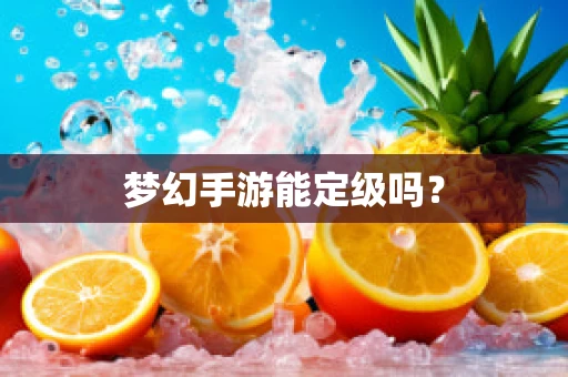 梦幻手游能定级吗？