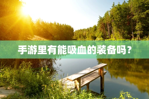 手游里有能吸血的装备吗？