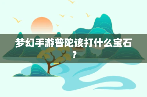 梦幻手游普陀该打什么宝石？