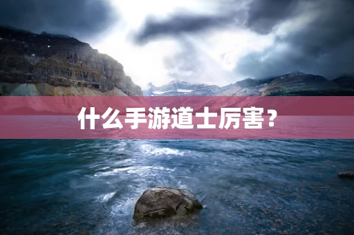 什么手游道士厉害？