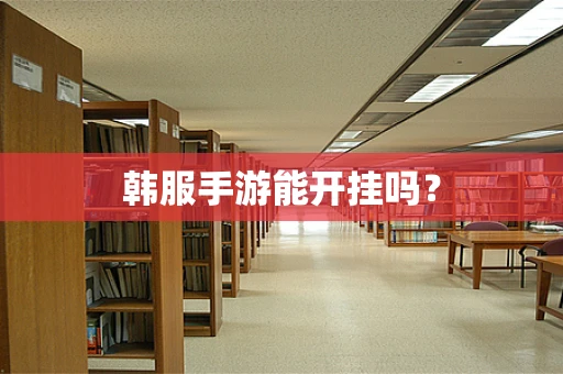 韩服手游能开挂吗？