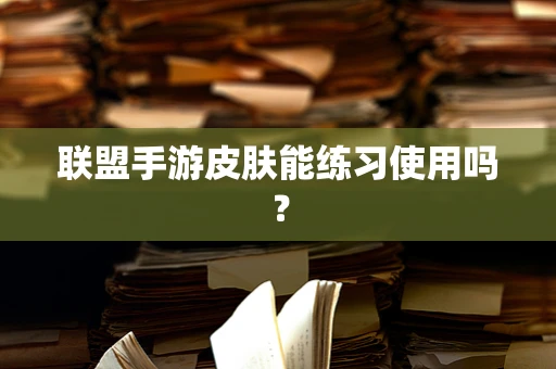 联盟手游皮肤能练习使用吗？
