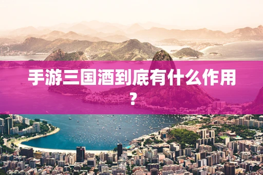 手游三国酒到底有什么作用？