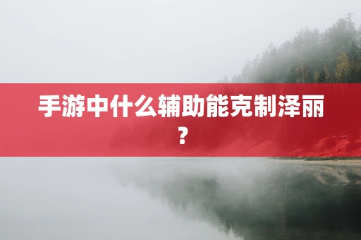 手游中什么辅助能克制泽丽？