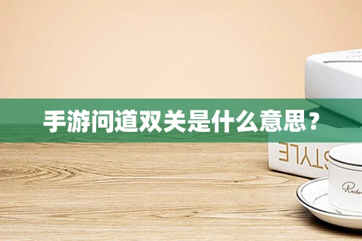 手游问道双关是什么意思？