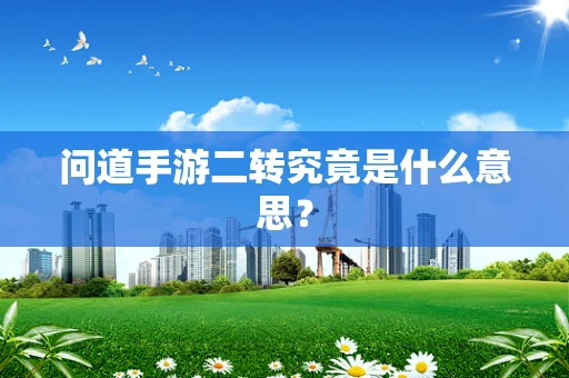 问道手游二转究竟是什么意思？