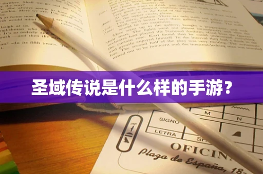 圣域传说是什么样的手游？