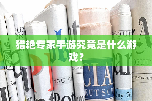 猎艳专家手游究竟是什么游戏？