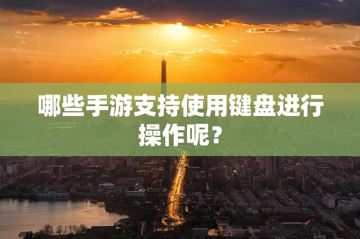 哪些手游支持使用键盘进行操作呢？