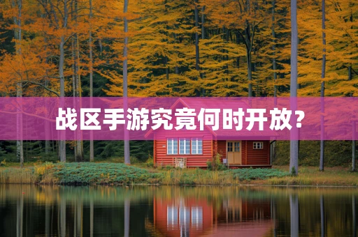 战区手游究竟何时开放？