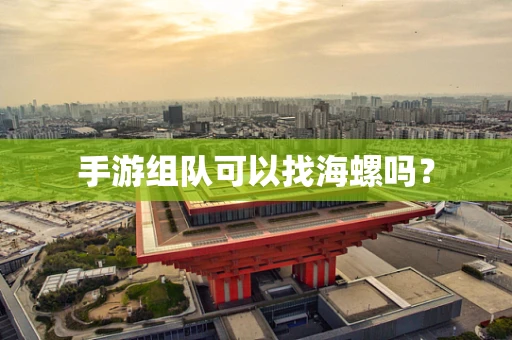 手游组队可以找海螺吗？