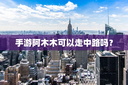 手游阿木木可以走中路吗？