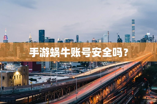 手游蜗牛账号安全吗？