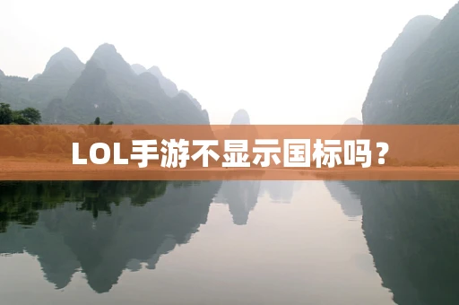 LOL手游不显示国标吗？