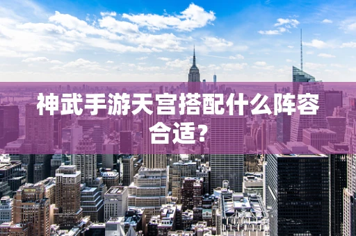 神武手游天宫搭配什么阵容合适？