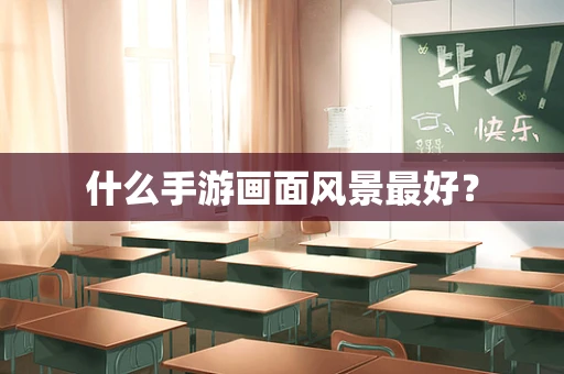 什么手游画面风景最好？